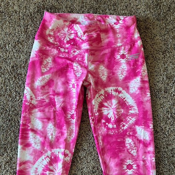 SKETCHERS pink tye dye leggings size S - Picture 2 of 5